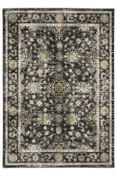 Dywan Lucca 8665A antrasit/antra Ornamentowy Antracyt Krem Miodowy