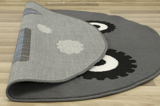 Okrągły Dywan Luna Kids 534457/94911 Niebieski Traktor