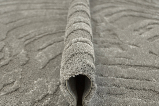 Dywan Coco 59615/77 Shaggy Szary Dwupoziomowy