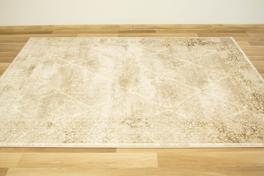 Lśniący Dywan Allora Plus 7754A l.beige Beż Krem Złoty Ornament