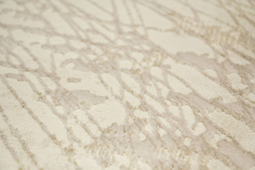 Lśniący Dywan Allora Plus F928A Cream/Cream Krem Marmur Ramka