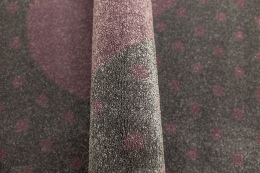 Dywan Dziecięcy Lima G930A l.grey/lila Szary Fiolet Serce