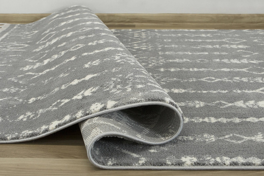 Dywan Karof 2619A grey/white 43 Szary Krem Etno