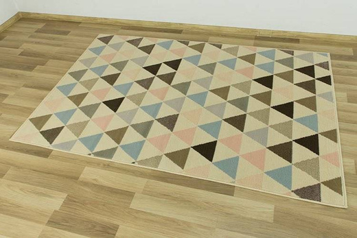 Dywan LUNA 503525/85833 ivory romby kolorowe