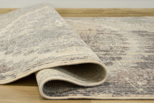 Dywan Wełniany ISFAHAN Lidius Piaskowy Rozeta