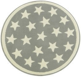 Okrągły Dywan Kids 533909/89933 gwiazdki krem