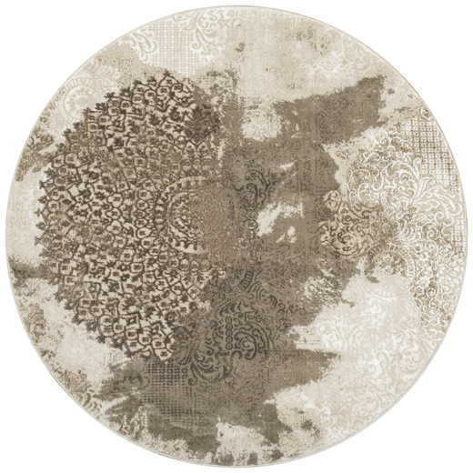 Okrągły Dywan Galya GAK11A brown/brown Beż Krem Boutique