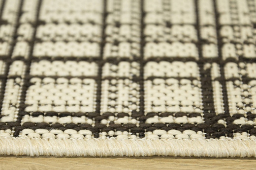 Antypoślizgowy Chodnik 19171/19 Brąz Kratka szerokość 67 cm