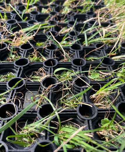 Mata Przerostowa Na Place Zabaw Ażurowa Gumowa Czarny