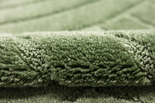 Dywanik Łazienkowy Antypoślizgowy Sash Sage Zielony Pasy