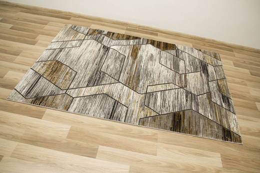 Dywan Modena 4644 m.grey/d.grey Brąz Beż Plastry Miodu