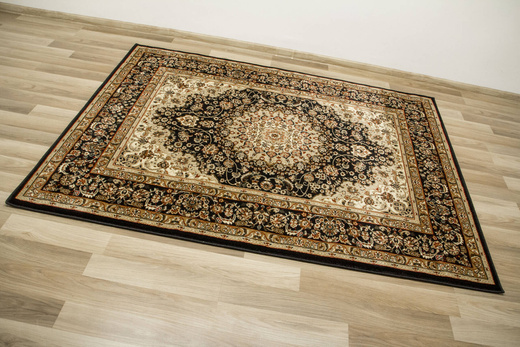 Dywan Super Rose 1874A black/black Czarny Brąz Beż