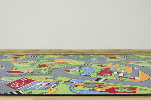 Dywan Little Village uliczki na filcu