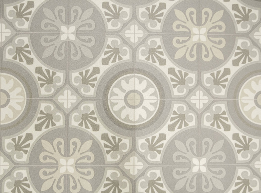 Wykładzina PCV Novo Lagos 910M Mozaika Krem Szary szerokość 2 m