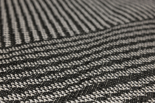 Dywan Dwustronny Sznurkowy Brussels 205942/10120 Night Antracyt Szary Trójkąty Outdoor