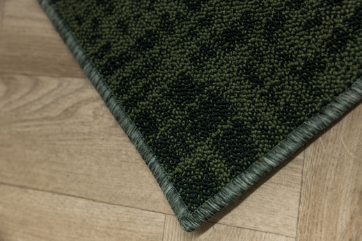 Wykładzina Pętelkowa Traffic 45 Butelkowa Zieleń Kratka Melanż szerokość 4 m