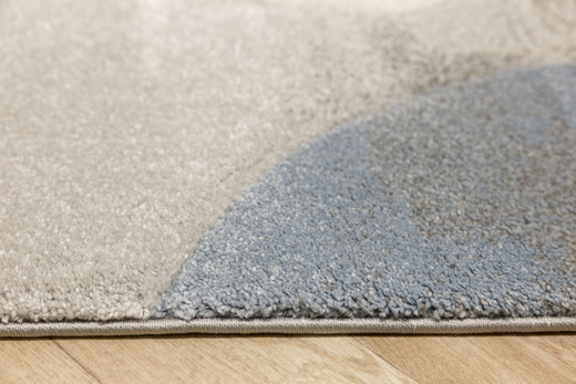 Dywan Kandy N414A l.grey/blue Szary Niebieski Krem Fryz