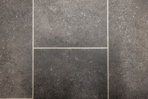 Wykładzina PCV Bingo Galerie 599 Grafit Płytki szerokość 1,5 m