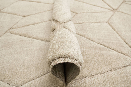 Dywan Shaggy Lula Soft IM87A Beige Romby Trójkąty Beż