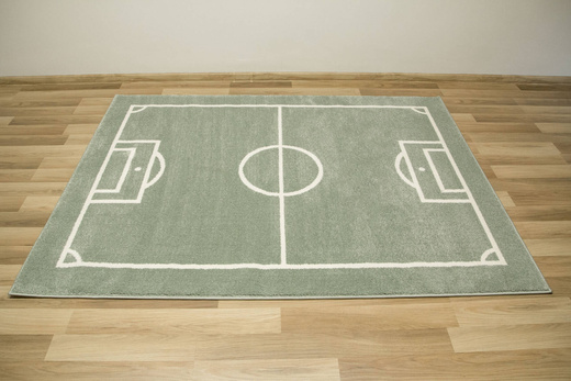 Dywan Dziecięcy Lima 6333B green/cream Boisko Zielona Oliwka Krem