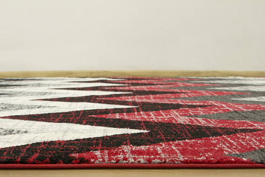 Dywan Sumatra D581A white/red Czerwony Szary Czarny