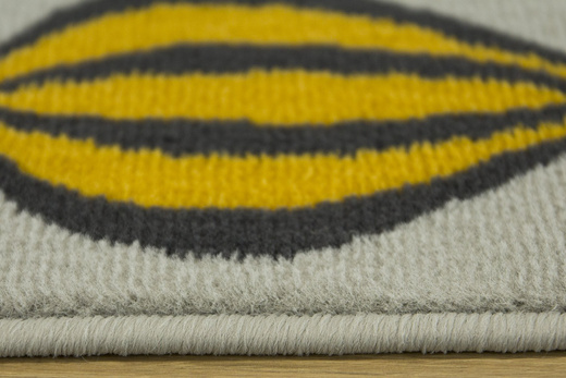 Dywan Kids 534433/89945 mouse/m Miodowy Szary Ulice Domki