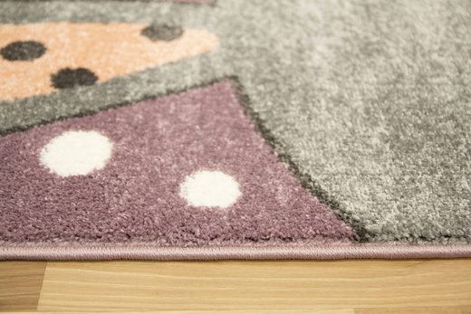 Dywan Dziecięcy Lima 1316C lila/l.grey Fiolet Szary Króliczek