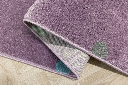 Wykładzina Dziecięca Lima C275A lila/rose Fiolet Kropki szerokość 4 m