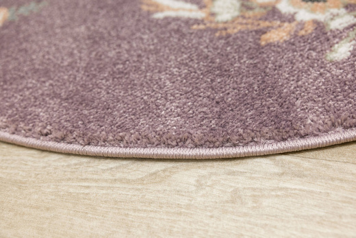 Okrągły Dywan Lima G938A lila/cream Fiolet Krem Baletnica Księżniczka