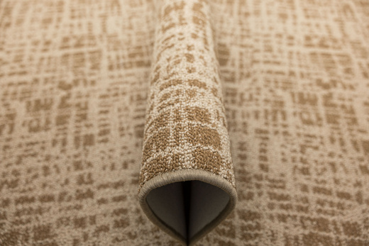 Wykładzina Traffic 68 Beige Beż Brąz Kratka Melanż szerokość 4 m