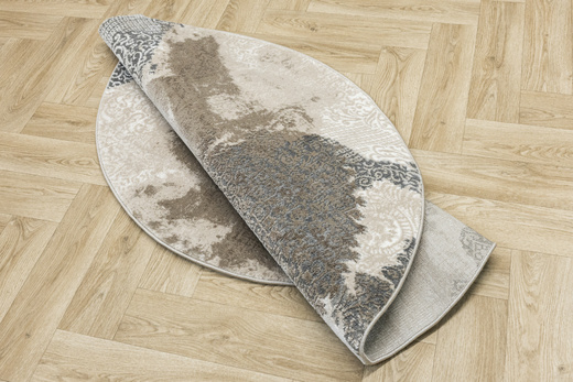 Okrągły Dywan Galya GAK11C grey/brown Beż Szary Boutique