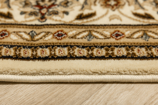 Owalny Dywan Super Rose 3792A cream/cream O Ornament Kwiaty Krem Beż