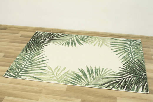 Dywan Sznurkowy Syrena 19435/62 Liście Palmy Butelkowa Zieleń