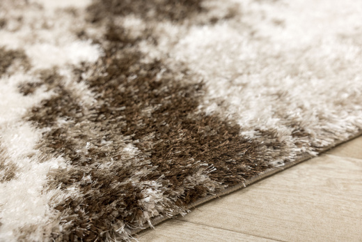 Dywan Shaggy Puffy P149 beige/d.vizion Beż Brąz Abstrakcja