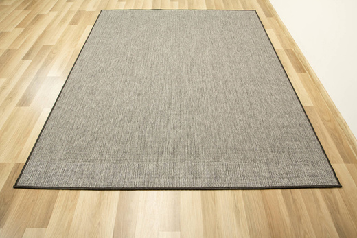 Dywan Dwustronny Sznurkowy Brussels 205664/11010 night silver Grafit Szary Pasy Outdoor