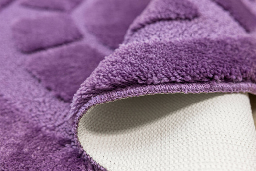 Dywanik Okrągły Łazienkowy Antypoślizgowy Ocean Fiolet