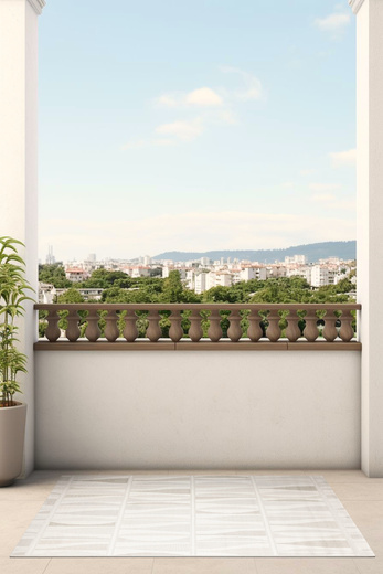 Dywan Sznurkowy Haga 04726A l.grey/cream Krem Beż Szary Fale Outdoor