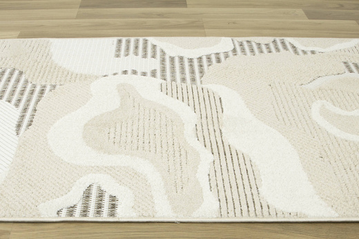 Chodnik Sznurkowy Stella D419A beig Beż Kremowy Abstrakcja szerokość 100 cm