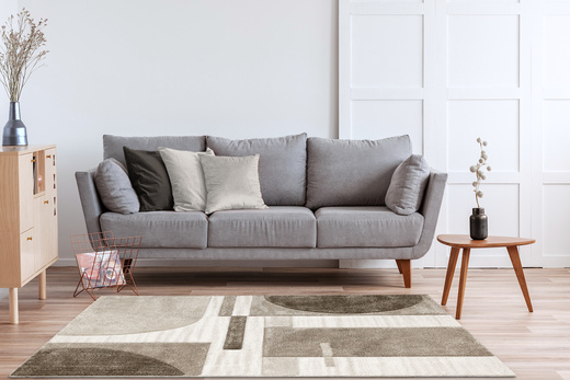 Dywan Kandy N379A white/m.beige Beż Brąz Fryz