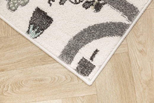 Wykładzina Dziecięca Lima 9376A cream/l.grey Uliczki Kremowe szerokość 4 m