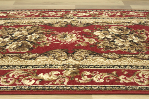 Chodnik Gold 235/22 bordowy szerokość 70 cm