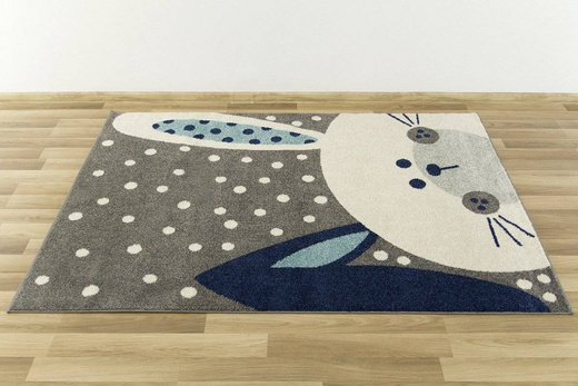 Dywan EMILY KIDS 2323A turkus/d.gri zajączek