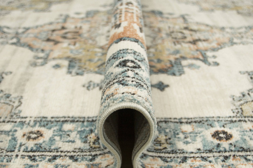 Dywan Lucca 8604B l.grey/cream Ornamentowy Krem Turkus Łosoś