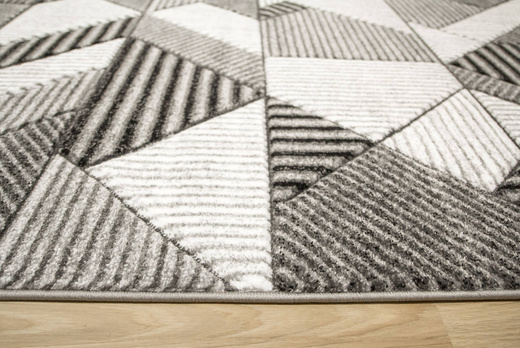 Dywan Amelia A632A grey/d.grey Szary Linie Paski Kreski