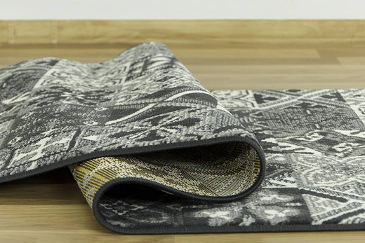 Chodnik luna 503754/89922 patchwork szary szerokość 100 cm