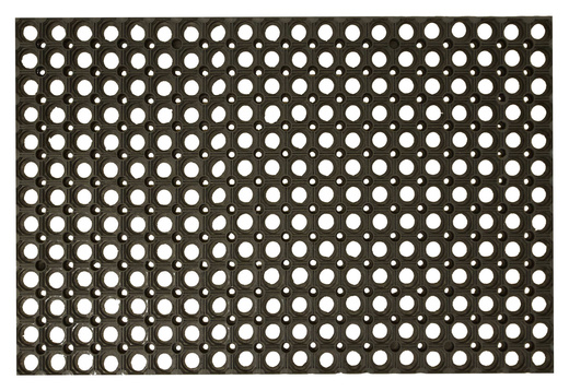 Mata Przerostowa Na Place Zabaw Ażurowa Gumowa Czarny