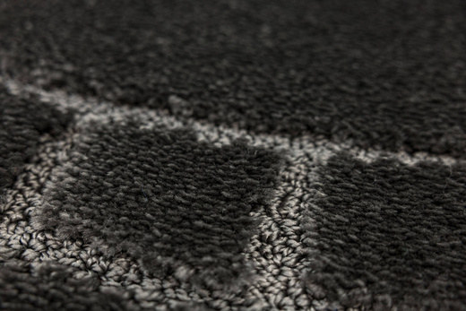 Dywanik Łazienkowy Antypoślizgowy Ocean Dark Grey Ciemny Szary Owalny