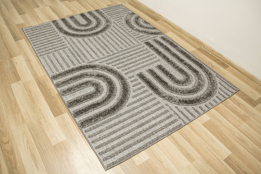 Dywan Amigo 0E560A anthracite Antracyt Półkola