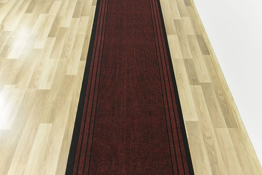 Antypoślizgowy Chodnik Wycieraczka Rekord 877 bordo szerokość 80 cm