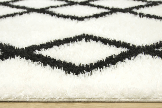 Dywan Boho 656 cream/black Krem Romby